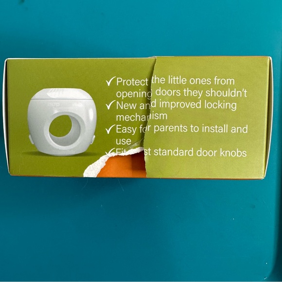 Wappa Baby Door Knob Covers in White - Set of 2 - Picture 3 of 11